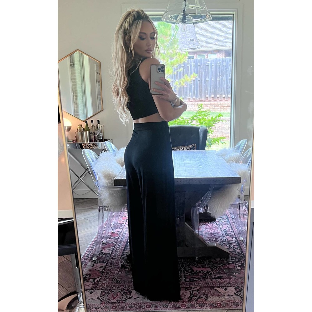 Rachel Pally black jumpsuit with cutouts. Super soft, stretchy material.